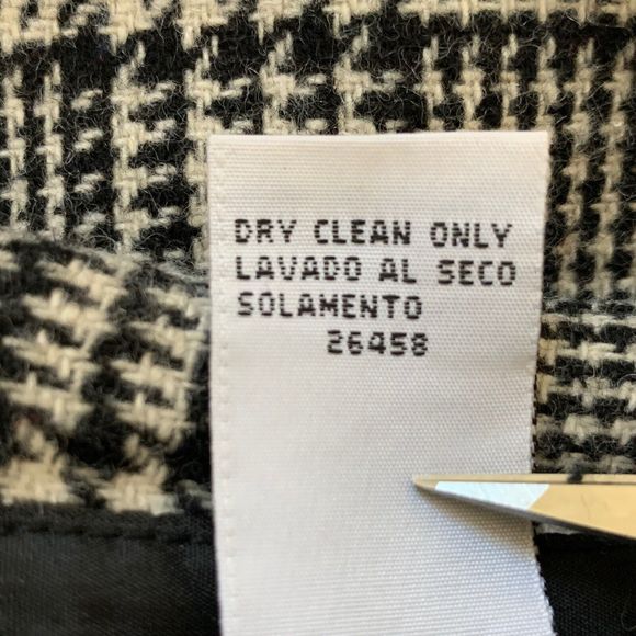 Savanna Wool Blend Pencil Skirt Sz 12 Career Windowpane Houndstooth Plaid Lined - Picture 10 of 10